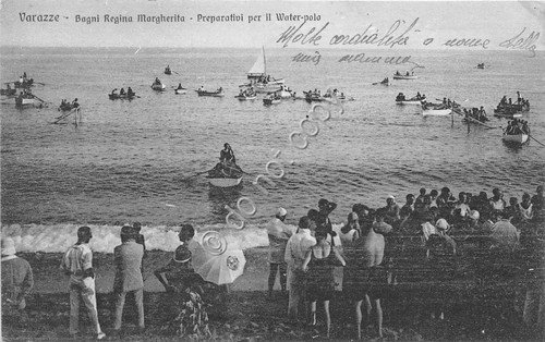 Cartolina - Postcard - Varazze - Preparativi per Water polo … | Immagine principale