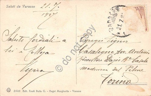 Cartolina - Postcard - Varazze Nuovi Villini 1929