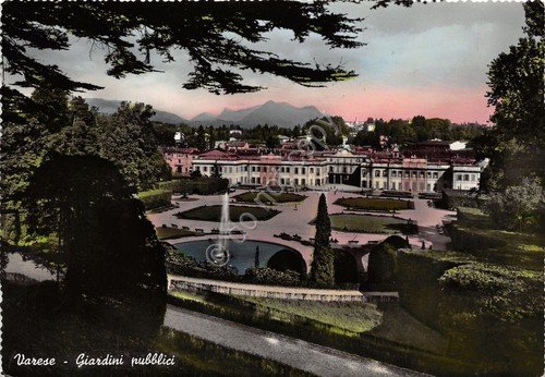 Cartolina - Postcard - Varese - Giardini Pubblici - 1955 | Immagine principale
