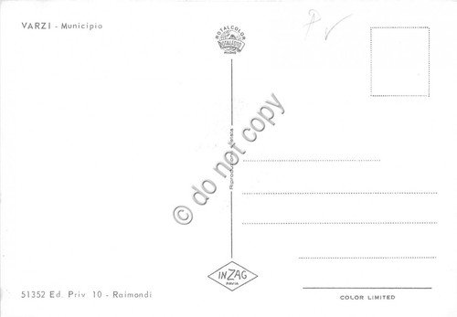 Cartolina - Postcard - Varzi Municipio | Immagine Gallery 2