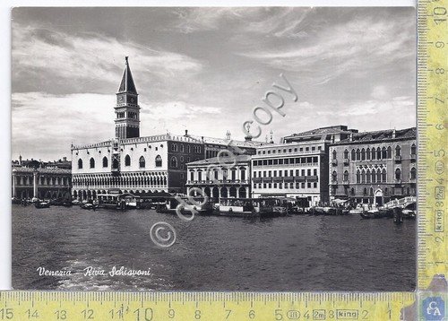 Cartolina - Postcard - Venezia - Riva Schiavoni - 1953
