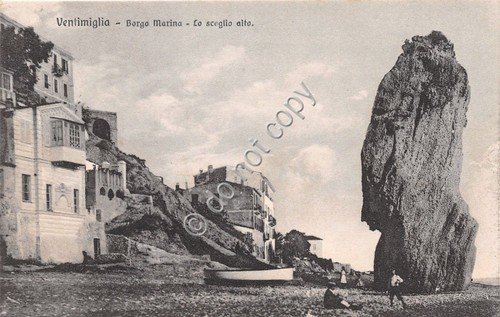 Cartolina - Postcard - Ventimiglia - Borgo Marina - animata …