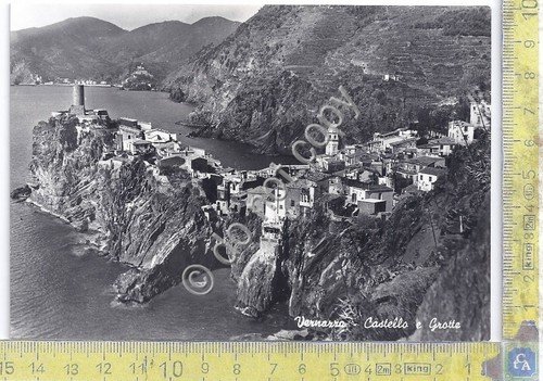 Cartolina - Postcard - Vernazza - Castello e Grotte - …