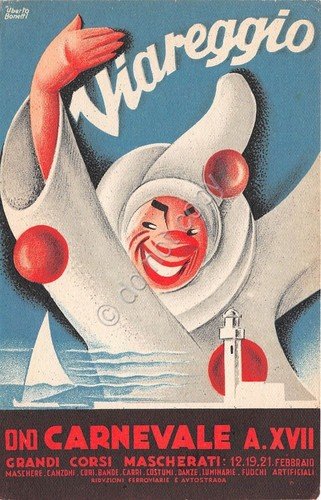 Cartolina - Postcard - Viareggio - Carnevale - 1939 (Lucca) | Immagine principale