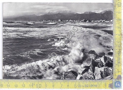 Cartolina - Postcard - Viareggio - Mareggiata- 1958 | Immagine principale