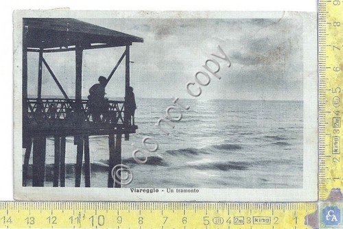 Cartolina - Postcard - Viareggio - Tramonto - 1917