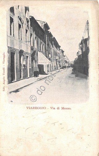 Cartolina - Postcard - Viareggio via di Mezzo VG | Immagine principale