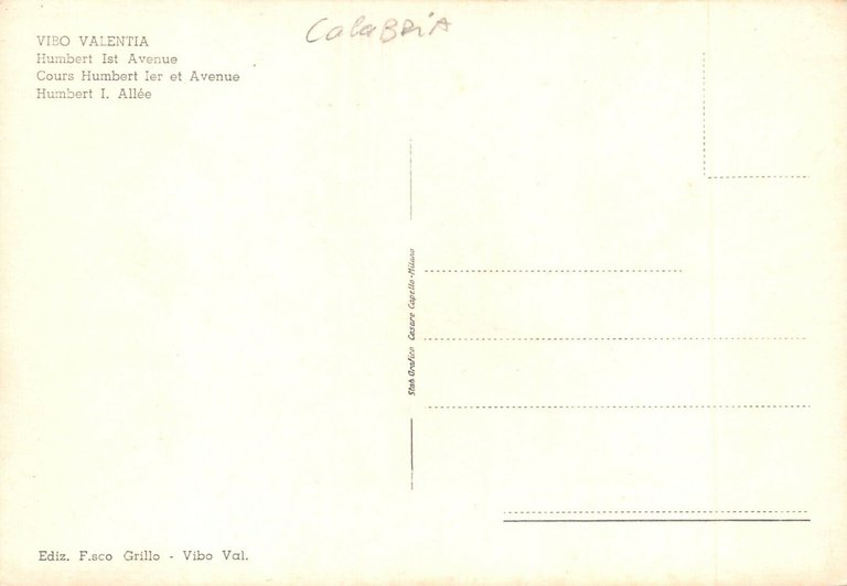Cartolina - Postcard - Vibo Valentia - Corso Umbero I …