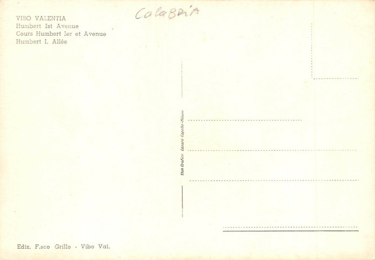 Cartolina - Postcard - Vibo Valentia - Corso Umbero I …