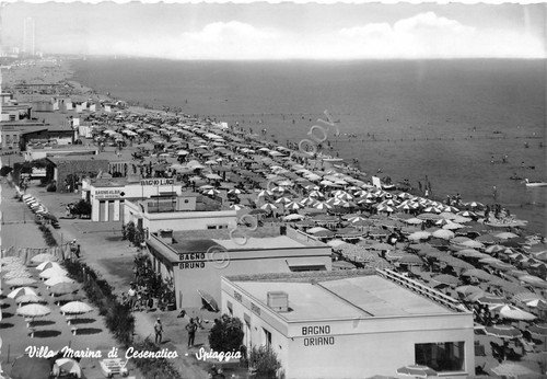 Cartolina - Postcard - Villa Marina di Cesenatico - Spiaggia …