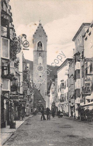 Cartolina - Postcard - Vipiteno - Torre Dodici - animata …