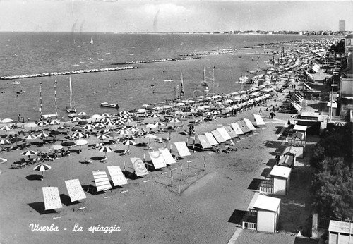 Cartolina - Postcard - Viserba - la Spiaggia - 1961 …