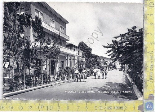 Cartolina - Postcard - Viserba - Viale Roma - Albergo …
