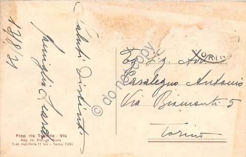 Cartolina - Postcard - Viù La Cialmetta 1931 | Immagine Gallery 2