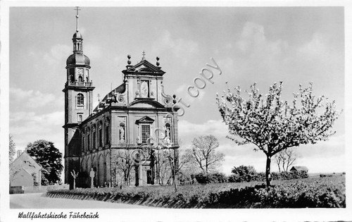 Cartolina - Postcard - Wallfahetskirche - Fahrbruck - anni '40