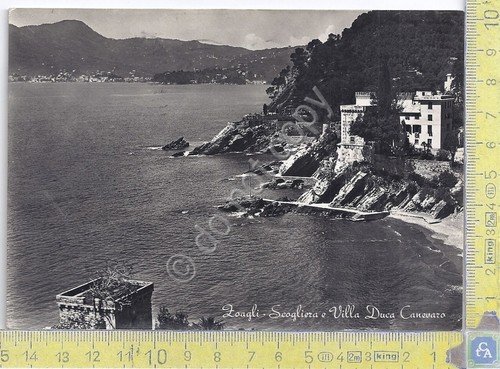 Cartolina - Postcard - Zoagli - Scogliera e Villa Duca …
