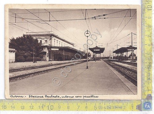 Cartolina - Postcard -Avers - Stazione Centrale - Interno con …