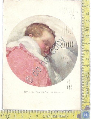 Cartolina - Postcard -Illustrata - Il signorino dorme - 1938 | Immagine principale