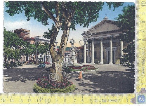 Cartolina - Postcard Chiavari Cattedrale Municipio colorata1956 (Genova) | Immagine principale