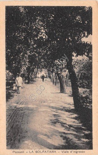 Cartolina - Pozzuoli - Solfatara - ingresso - animata - …