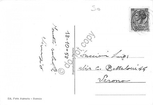 Cartolina - Premadio Ponte sull' Adda 1958 | Immagine Gallery 2