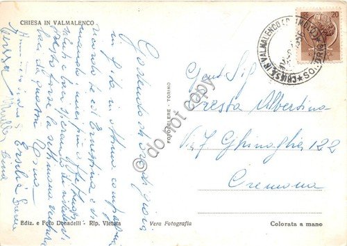 Cartolina - Primolo Valmalenco panorama 1956