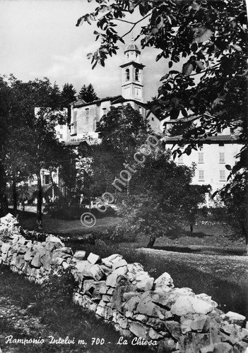 Cartolina - Ramponio Intelvi la Chiesa 1955