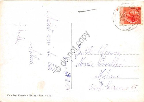 Cartolina - Ramponio Intelvi la Chiesa 1955