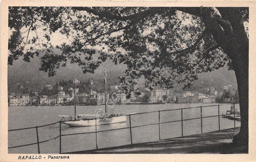 Cartolina - Rapallo - panorama - barca - 1939 - … | Immagine principale