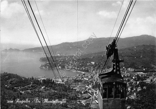 Cartolina - Rapallo - panorama da Montallegro - 1953 | Immagine principale