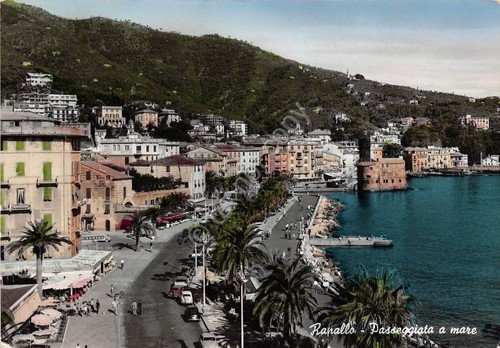 Cartolina - Rapallo - Passeggiata dall'alto - 1959 (Genova)