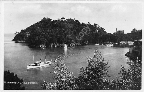 Cartolina - Rapallo - Penisola - barca - Angeli Terni …