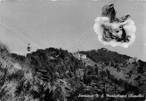 Cartolina - Rapallo - Santuario di Montallegro - funivia - … | Immagine principale