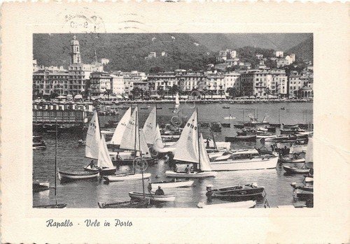 Cartolina - Rapallo - Vele in Porto - 1967 | Immagine principale
