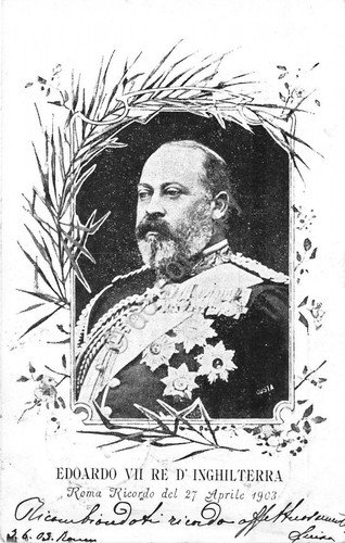 Cartolina - Re d'Inghiltera - Edoardo VII - Roma Ricordo … | Immagine principale