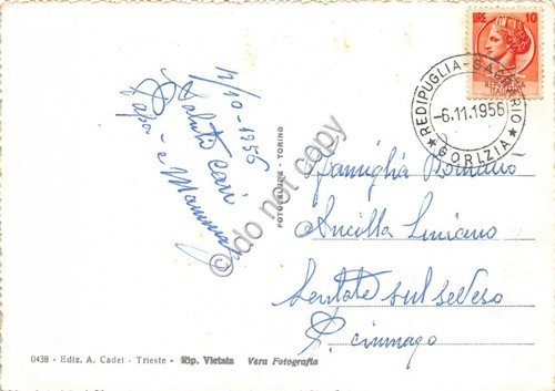Cartolina - Redipuglia Sacrario Militare 1956 (Gorizia)