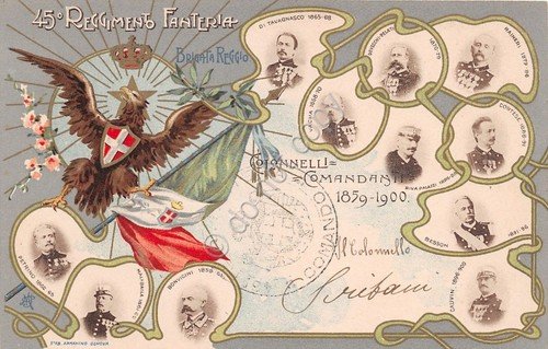 Cartolina - Reggimentale - 45° Reggimento Fanteria - Brigata Reggio …