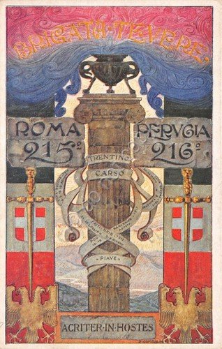 Cartolina - Reggimentale -215° e 216 Reggimento Fanteria - Brigata … | Immagine principale