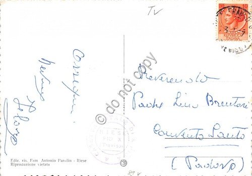 Cartolina - Riese Papa Pio X vedutine casa 1957 | Immagine Gallery 2