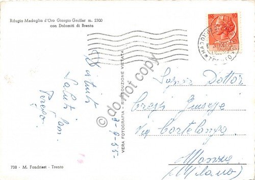 Cartolina - Rifugio Medaglia d'Oro Graffer con Dolomiti di Brenta … | Immagine Gallery 2