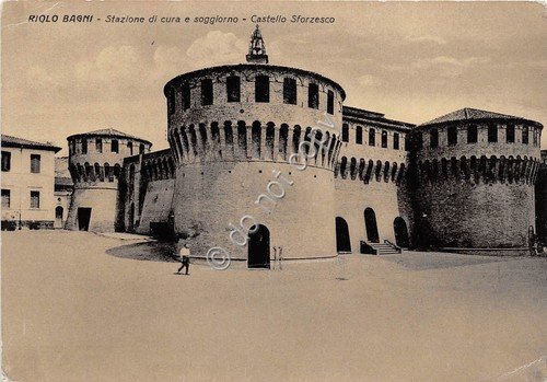 Cartolina - Riolo Bagni Castello Sforzesco