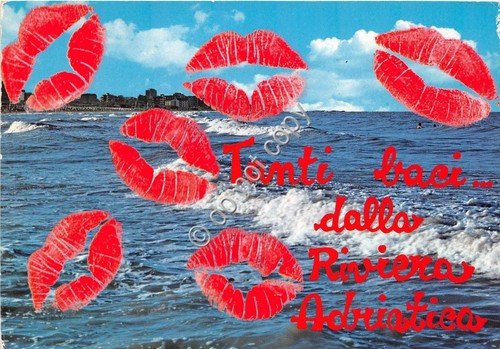 Cartolina - Riviera Adriatica panorama mare Baci 1989 (Forl?) | Immagine principale