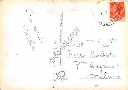 Cartolina - S. Antonio Valtravaglia la Chiesa 1954