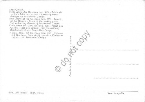 Cartolina - Sabbioneta Piccola Atene dei Gonzaga Palazzo del Giardino | Immagine Gallery 2