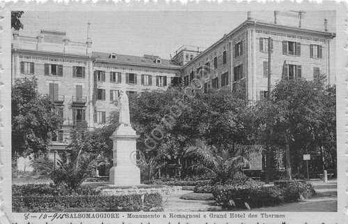 Cartolina - Salsomaggiore - Monumento a Romagnosi - Grande Hotel … | Immagine principale