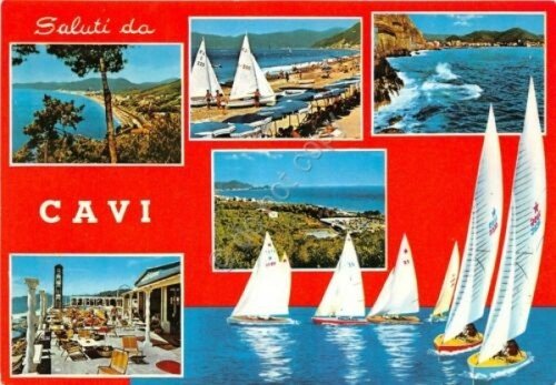 Cartolina - Saluti da - Cavi - Vedutine - Vele … | Immagine principale