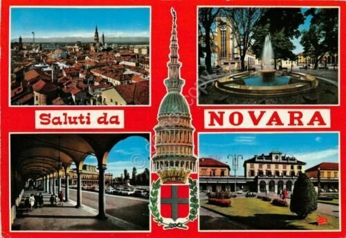 Cartolina - Saluti da - Novara - Vedutine - 1969