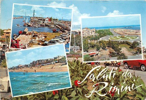 Cartolina - Saluti da - Rimini - Vedutine - 1969 | Immagine principale
