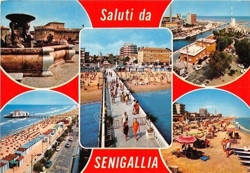 Cartolina - Saluti da - Senigallia - Vedutine - 1976 … | Immagine principale