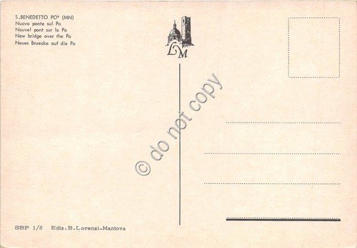 Cartolina - San Benedetto Po ponte barche | Immagine Gallery 2